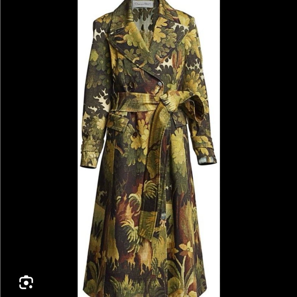 ISO!! Oscar de la Renta Floral Trench Coat